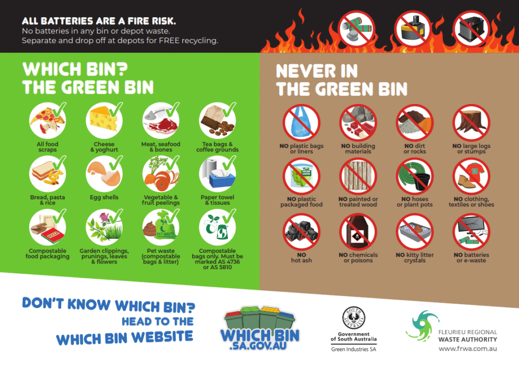 FOGO bin front stickers update May 2025