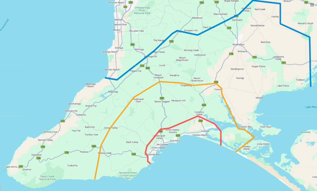 Bin delivery zone map