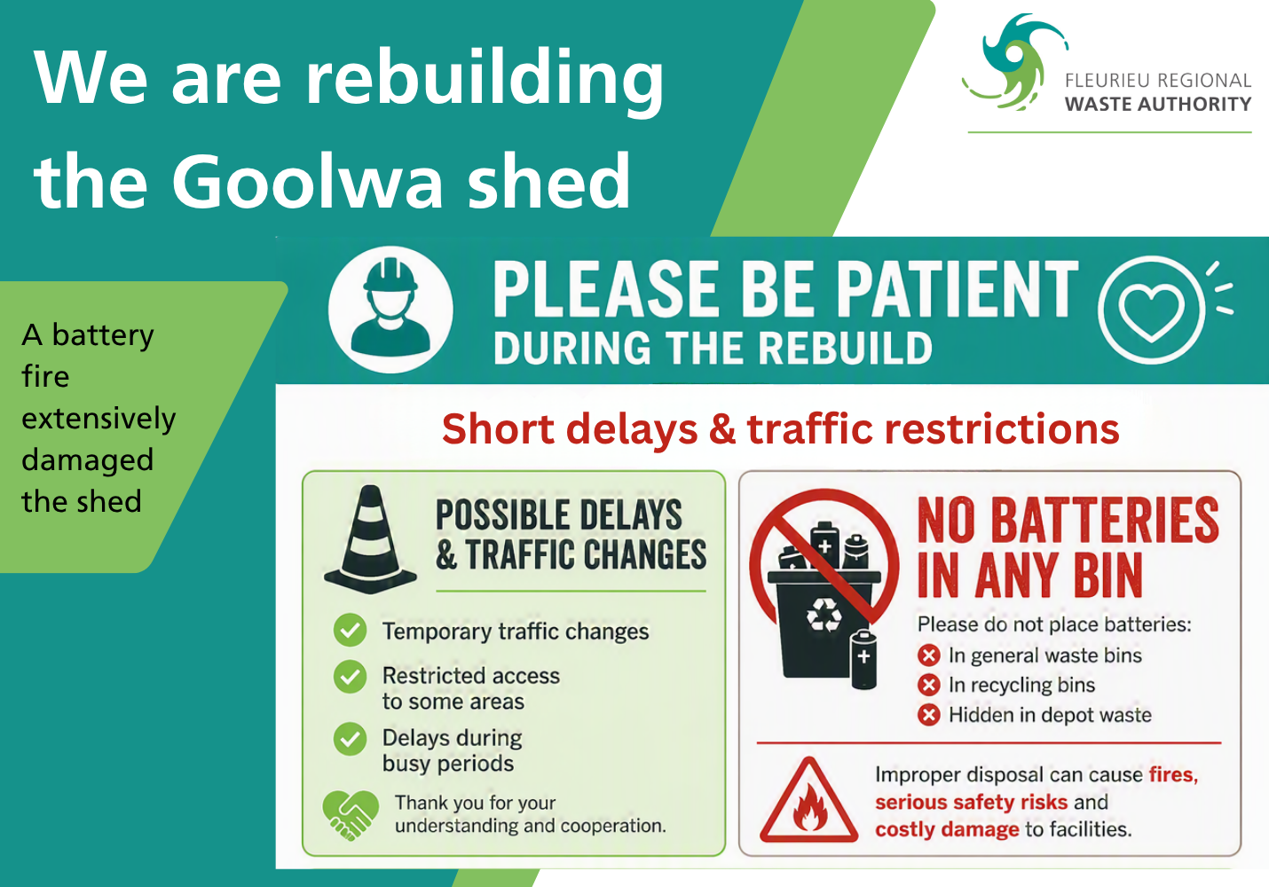 Goolwa shed rebuild